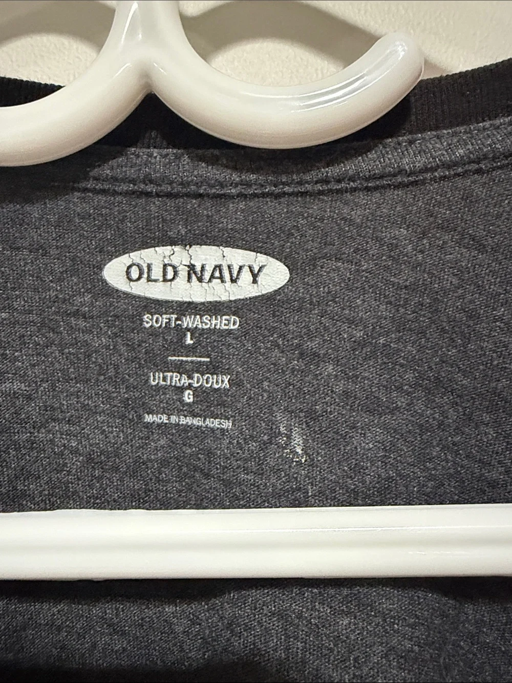 Old Navy Charcoal Body with Light Gray Raglan Short-Sleeve Tee - Picture 3 of 3